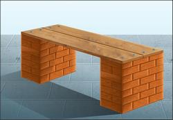 Скамейка на мощёной площадке - Как сделать скамью на мощёной площадке